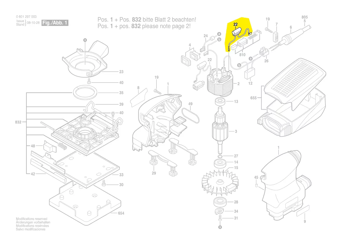 Filtre anti-parasite réf. 2 610 920 619 BOSCH